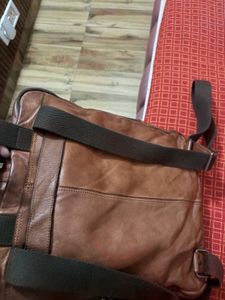 Stylish Brown Leather Backpack