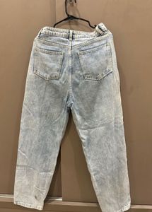 Light Wash Distressed Denim Jeans