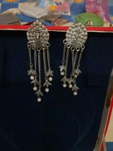 Peacock Design Dangle Earrings Jhumka