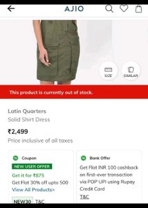 Olive Green Utility Dress