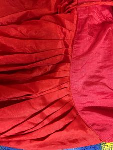 Red Blue Gota Patti kurta-Patiala set