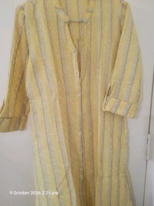 Yellow Striped Kurta