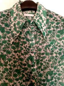 Green Floral Print top for women