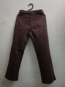 Brown Wide Leg Jeans