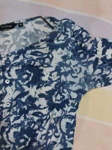 Blue Printed kurta