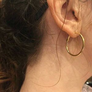 3 Classic Gold Hoop Earrings