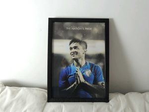 Sunil Chhetri A4 Framed Poster