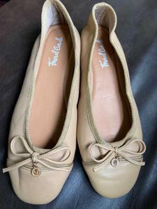 Women's Beige Ballet Flats
