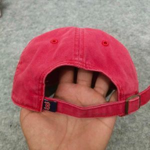 Red Boston Baseball Cap