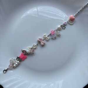 pink charm bracelet