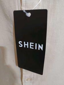 New Shein Brand Mens Full Sleeves Cotton Shirt