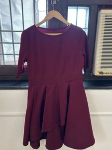 Maroon Party Dress - Size M