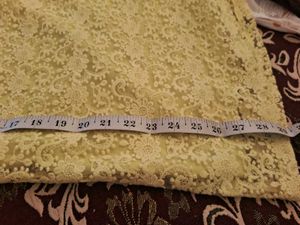 Elegant Yellow Lace Dress