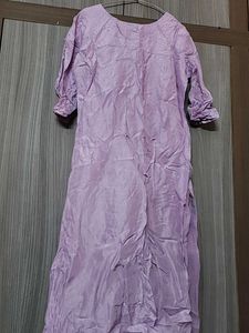 Lavender Kurti Suit Set