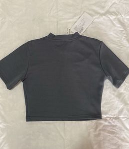 Ribbed Cut-Out Crop Top