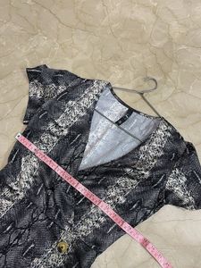 Snakeskin Print Mini Dress