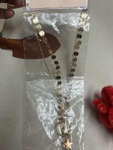 Delicate Gold Chain Necklace with Star Charm