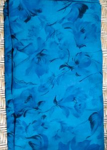 Vibrant Blue Floral Sarees (set of 3)