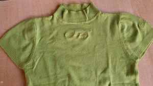 "Vintage Green Knit Top"