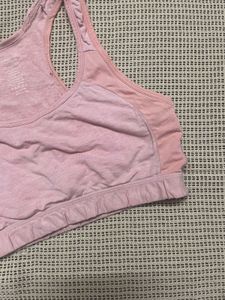 Pink Sports Bra