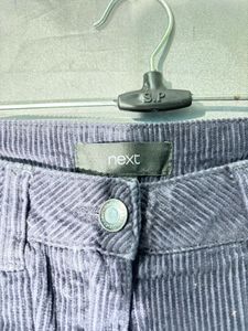 Purple Corduroy Mini Skirt