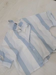 Striped Button-Down Shirt