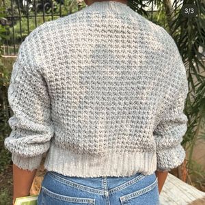 Cozy Grey Knit Cardigan