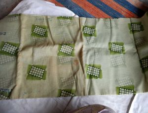 Elegant Cream &amp; Green Saree