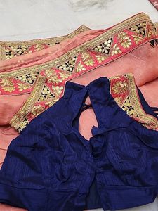 Beautiful Saree With Stiched Blouse