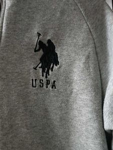 USPA Grey Zip-Up Hoodie
