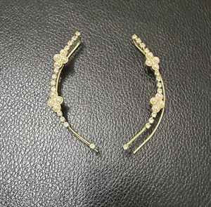 Pearl &amp; Rhinestone Ear Climbers