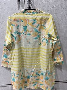 Floral Print Tunic With Smart Pocket Design
