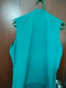 Half Sleeves branded Office Wear Shirt Type Teal C