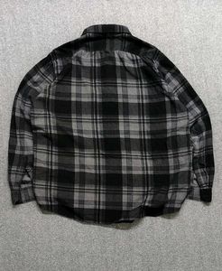 EQ:IQ SportBlack &amp; Grey Plaid Corduroy Shirt