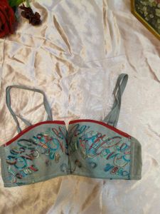 Embroidered Balconette Bra