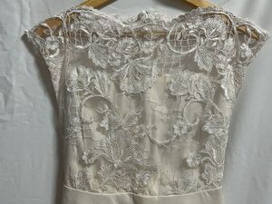 Ivory Lace Garden Midi Dress