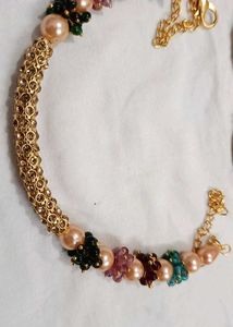 Beaded Necklace and Earring Set