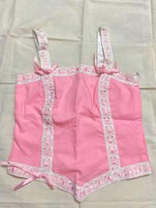 Pink couquette Corset Top