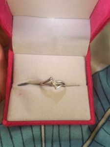Pure silver ring