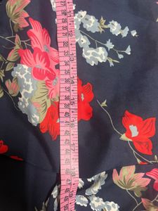 Chic Floral Print Peplum Top