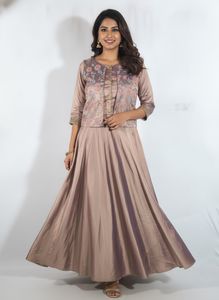 Light Brown Ethnic Gown (Women's)