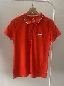 Orange Umbro Polo T-Shirt