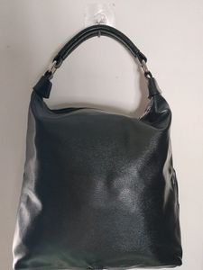 Avon Black Faux Leather Hobo Bag