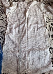 Men's White Chikankari Kurta