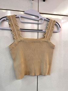 Cute Ribbed Tank Top with Bows