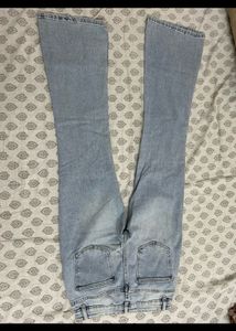 FB sister imported light wash bootcut jeans