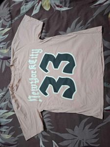 Pink "New York City 33" Graphic Tee