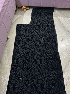 Black Velvet Dress Material