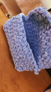fluffy crochet wallet