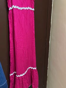 Cute Pink Spaghetti Strap Dress